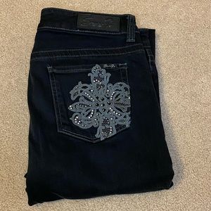 Black Seven7 boot cut jeans